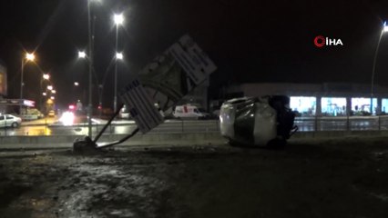 Emniyet kemerini arkadan bağladı, canından oluyordu