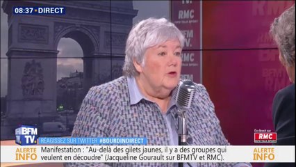 Manifestations: pour Jacqueline Gourault, "au-delà des gilets jaunes, il y a des groupes qui veulent en découdre"