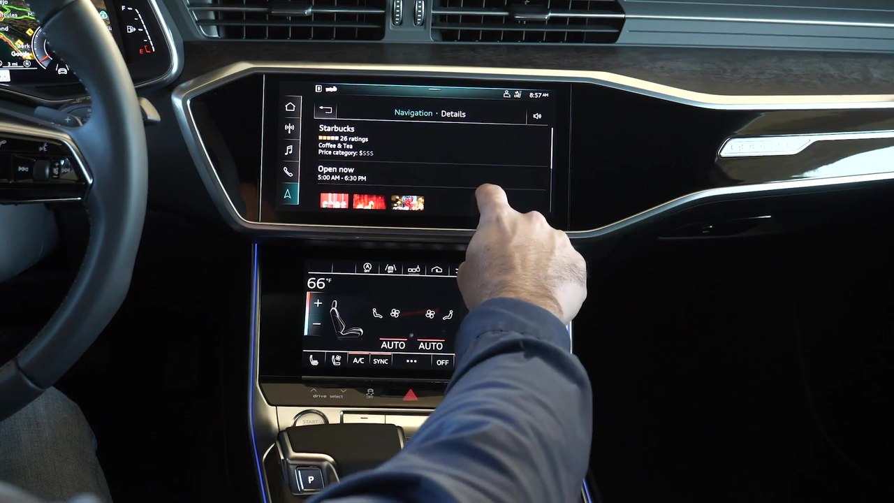 Die neue Audi A6 Limousine Infotainment system