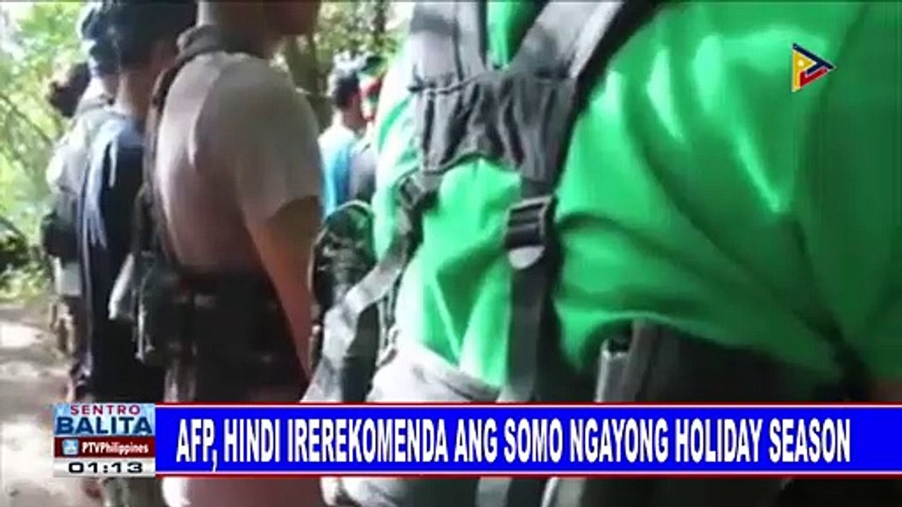 Afp Hindi Irerekomenda Ang Somo Ngayong Holiday Season Video Dailymotion