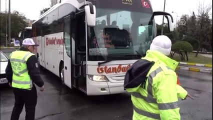 Otogarda 'kış lastiği' denetimi - İSTANBUL