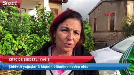 KKTC’de sel 3 can aldı