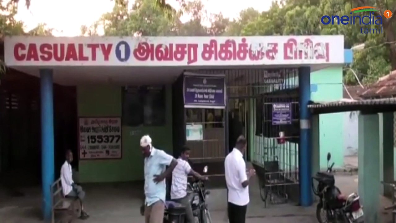 காவல் நிலையத்தில் பெண் விஷம் அருந்தி தற்கொலை முயற்சி-வீடியோ
