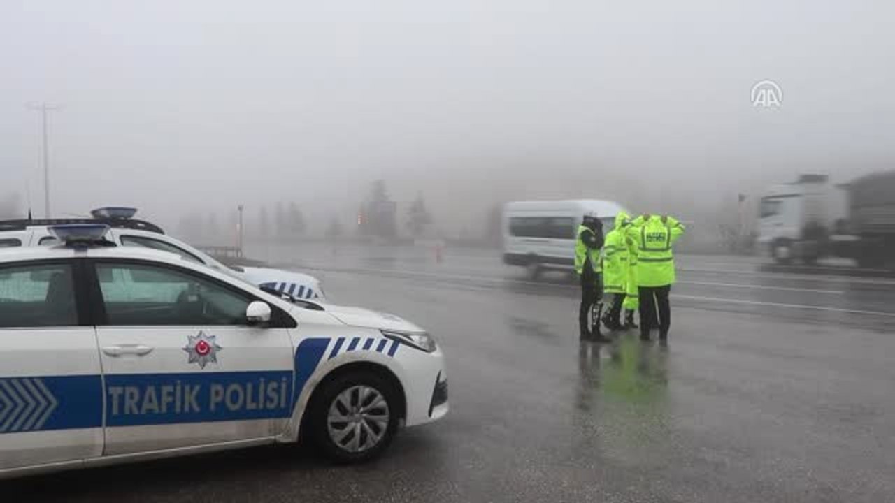 Bolu Dağı'nda Kış Lastiği Uygulaması