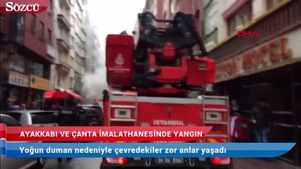 Fatih’te yangın! Dumanlar sokağı kapladı