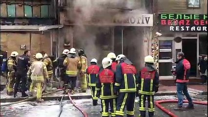 Fatih'te iş yeri yangını - İSTANBUL