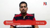Job placement after CCNA, CCNP, CCIE R&S certification training - Devesh Review