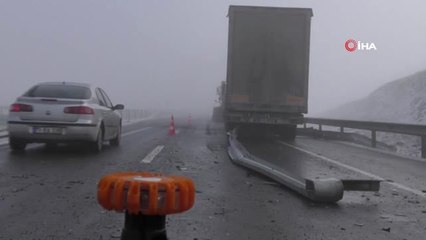 Ardahan'da Sis ve Buzlanma Kazalara Neden Oldu
