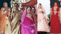 Deepika to Anushka, 8 Beautiful Brides those wheres Sabyasachi's Dress at there wedding | FilmiBeat