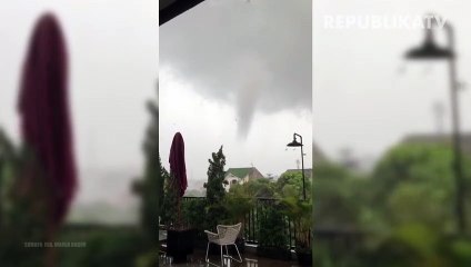 Angin Puting Beliung Terjang Bogor