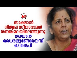 Nirmala Seethraman | Rajnath singh | ശബരിമല സന്ദർശനത്തിന് സന്നദ്ധത പ്രകടിപ്പിച്ച് നിർമല സീതാരാമൻ