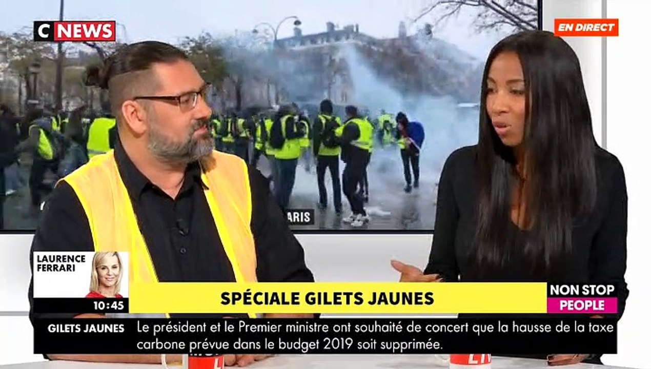 Gilets jaunes - Invitée de "Morandini Live", une habitante du quartier des Champs Elysées pousse un coup de gueule en direct contre les casseurs