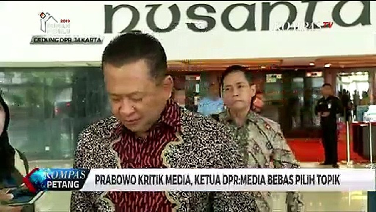 Bambang Soesatyo: Media Bebas Menentukan Topik yang Akan Diangkat