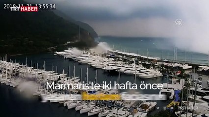 Marmaris'teki 2 hortum 8 milyon liralık hasara yol açtı