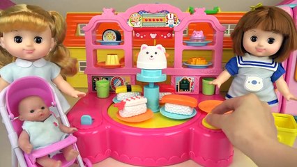 Baby doll sea food play and Play doh food shop cooking play Baby Doli