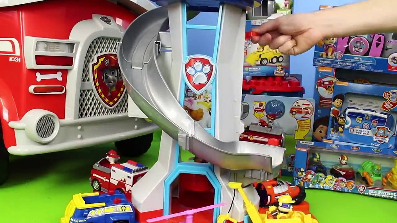 Paw Patrol Unboxing- Fire Truck, Mighty Pups Chase, Ryder & Fireman Marshall Toys for Kids