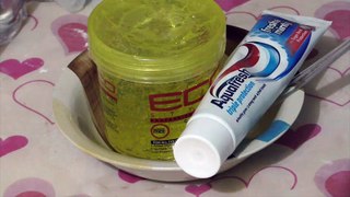 How to make Slime with Hair Gel and toothpaste !!! Slime with hair gel without glue