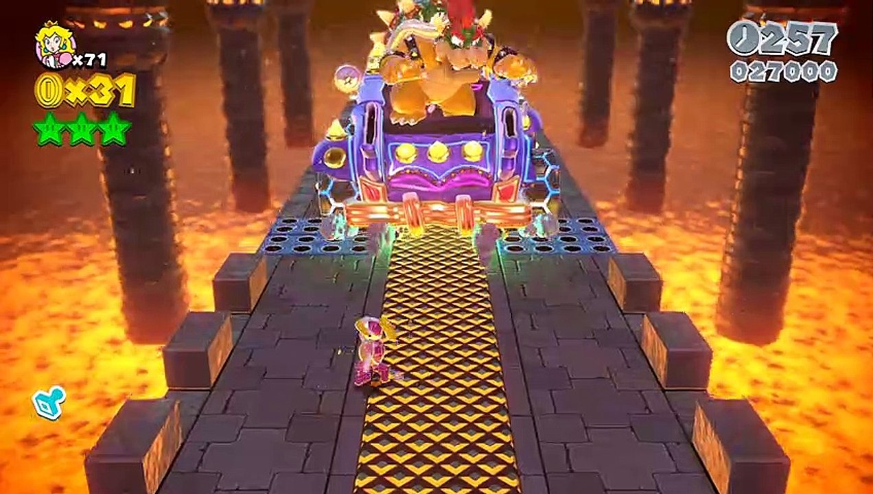 Super Mario 3D World - All Boss Battles Gameplay