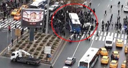 Ankara'daki Otobüs Kazası Kamerada