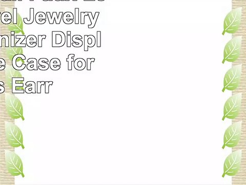 Vlando Small Faux Leather Travel Jewelry Box Organizer Display Storage Case for Rings