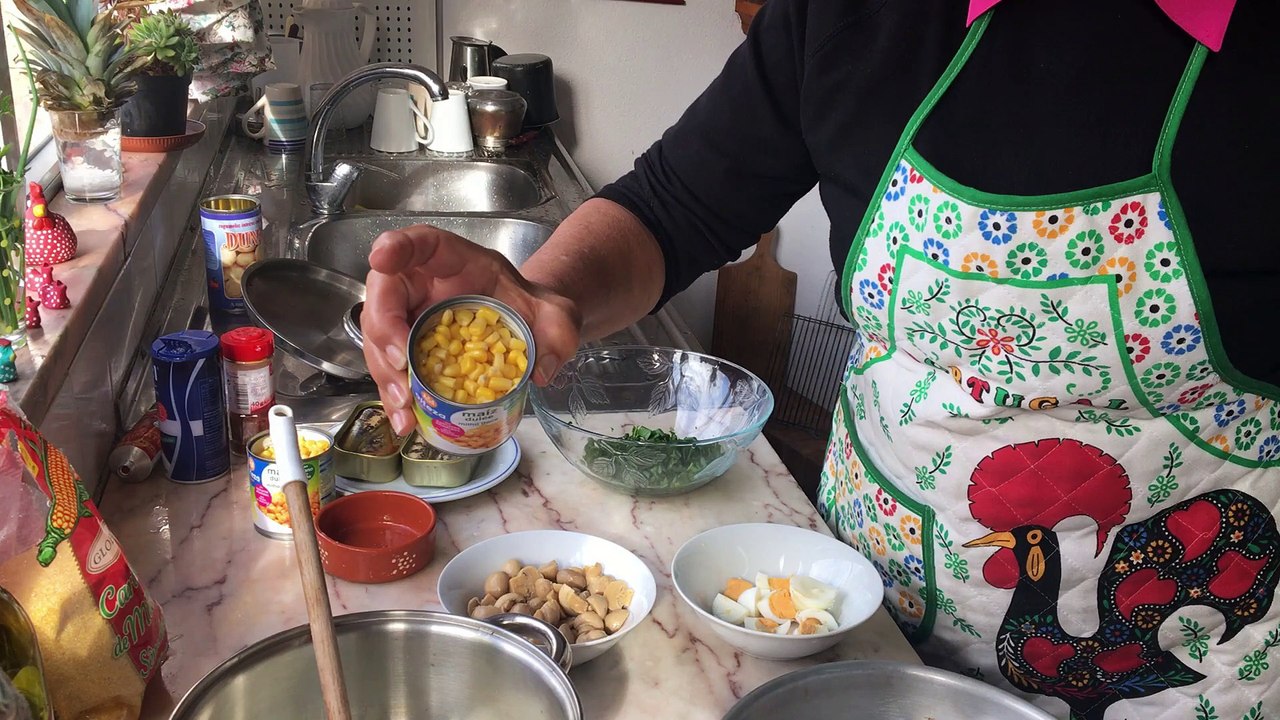 Cuscuz com cogumelos  nova delicia. Lá Vai Maria