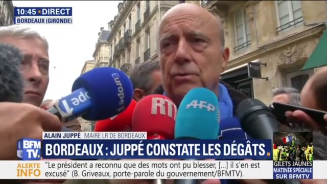Alain Juppé concernant les gilets jaunes: Il faut que le Président annonce des mesures fortes