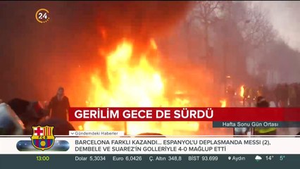 Polis eylemlere müdahale ediyor