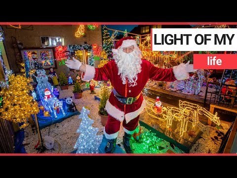 A real-life Santa decked out his home in 3,000 Christmas lights | SWNS TV