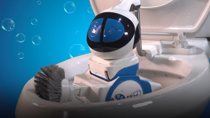 Robot will happily clean your toilets