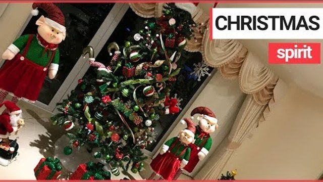 Mum spends £3k on Christmas decorations to create incredible DIY winter wonderland | SWNS TV