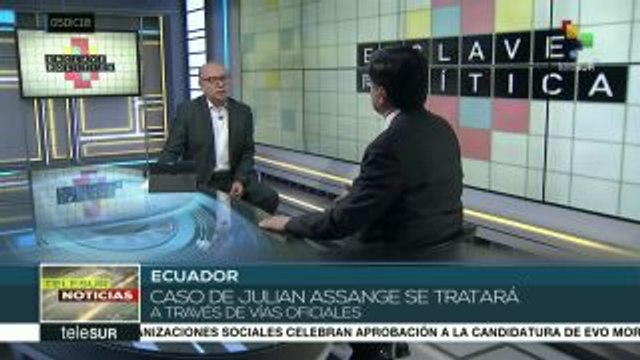 Ecuador: asilo de Assange se tratará únicamente por canales oficiales