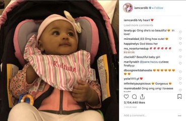 Cardi B shares first picture of daughter