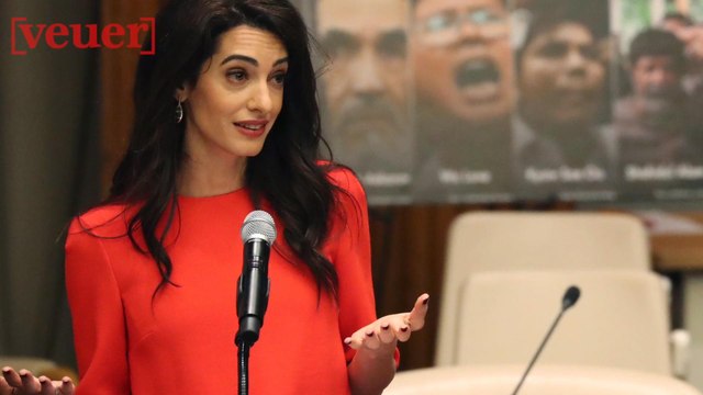Amal Clooney Slams Donald Trump at United Nations Correspondents Association Awards