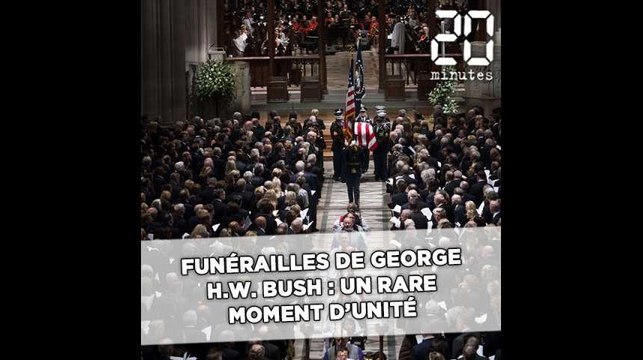 Les funérailles de George H.W. Bush, un rare moment d'unité