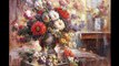 Flowers oil paintings by artist  Khlebnikov Alexey (1)