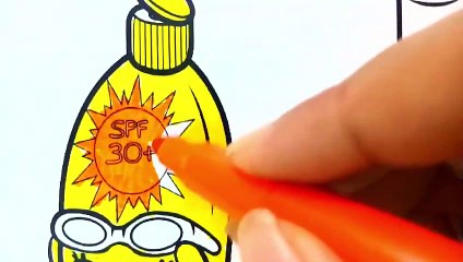 Make Up Kit For Girls Coloring Pages | Coloring Set: Lipstick, Dreye And ... ??? | Videos For Kids