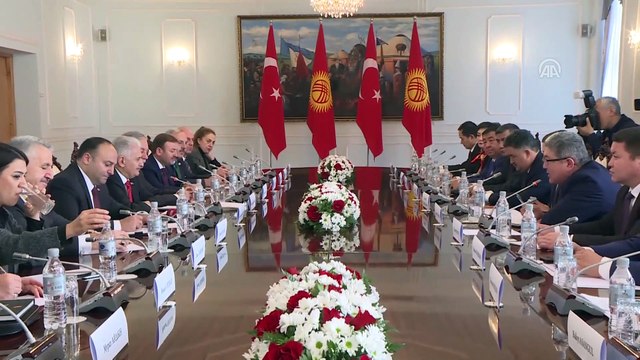 TBMM Başkanı Yıldırım, Kırgızistan Meclis Başkanı Cumabekov ile görüştü - BİŞKEK