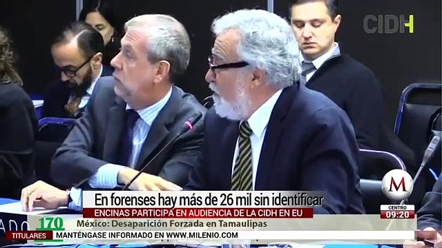 Hay mas de 26 mil cadaveres sin identificar en Mexico- Encinas en la CIDH