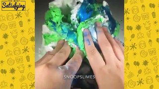 MIXING CLAY IN SLIME VIDEO l Most Satisfying Clay Mixing Slime ASMR Compilation 2018