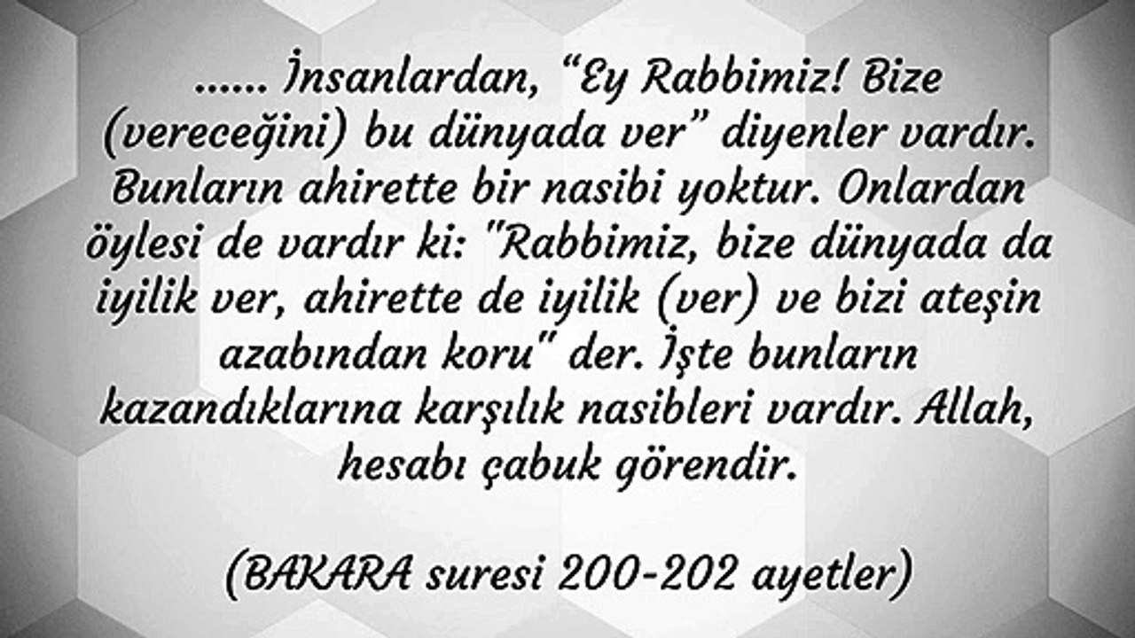 Dua ile İlgili Ayetler