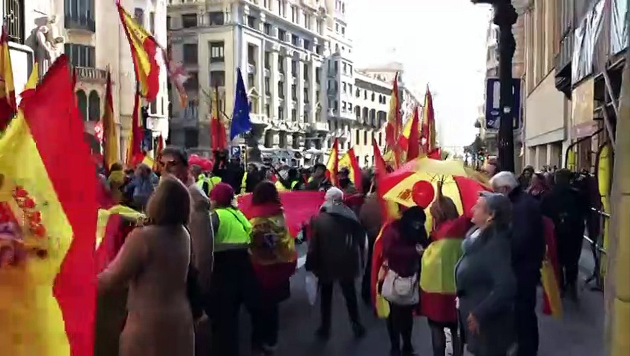 Unas 2.000 personas celebran la Constitución en Barcelona