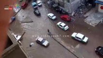 شوارع شبرا بدمنهور يتحول لبرك  بعد سقوط الأمطار