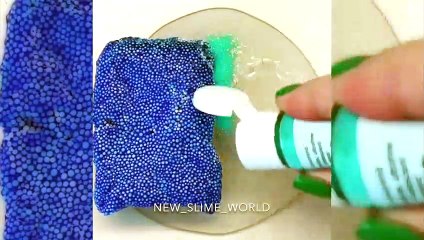 MIX STORE BOUGHT FLOAM INTO CLEAR SLIME  - Satisfying Slime ASMR