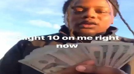 FBG Duck celebrates his 25th birthday and shows off $10,000 in cash