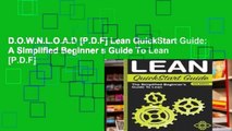D.O.W.N.L.O.A.D [P.D.F] Lean QuickStart Guide: A Simplified Beginner s Guide To Lean [P.D.F]