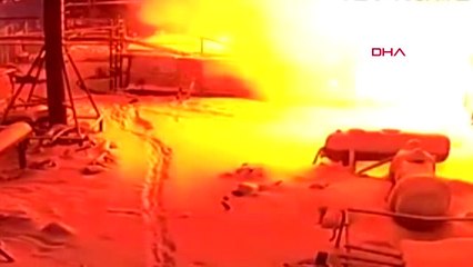 İşçilerin Patlamadan Saniyeler ile Kurtuldukları An Kamerada