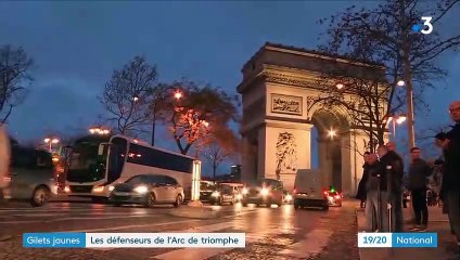 "Gilets jaunes" : les défenseurs de l'Arc de triomphe