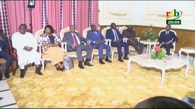 RTB - Audience du Premier Ministre avec plusieurs personnalités dont une délégation du groupement MERIDIAM