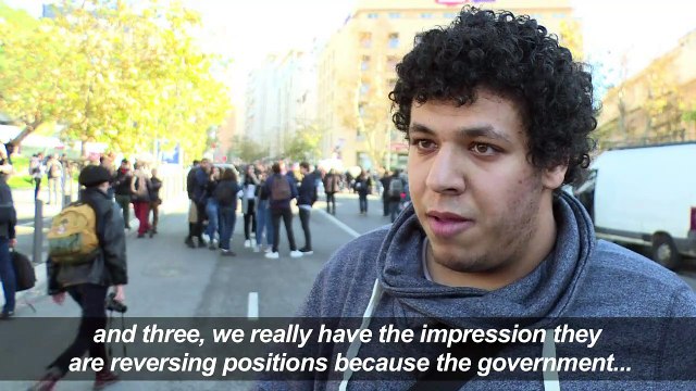 Marseille high school students clash with police