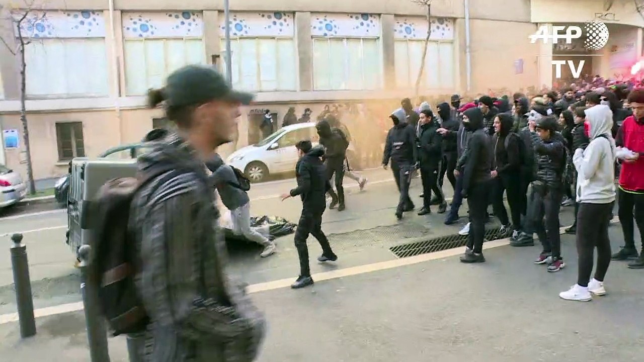 Protesto e vandalismo em Marselha